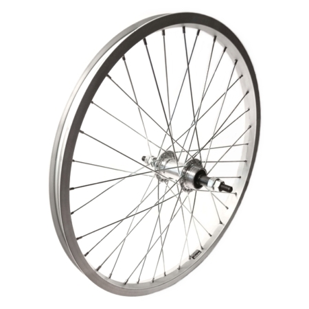 Tagaratas 20 tolli tirrile 36H Shining alu hõbe, ühekordne