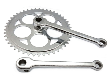 Vändad 170mm 46T kiiluga võllile, teras kroom