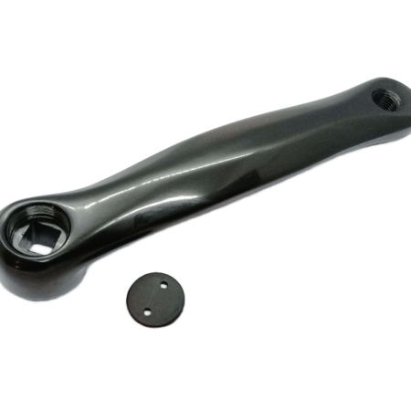 Vänt vasak 170mm, alu must läikiv