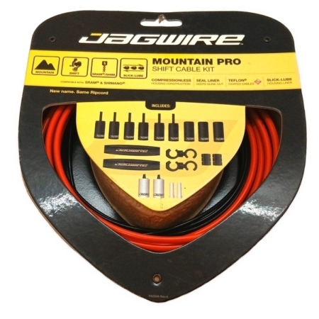 Käigutrosside ja -kõri komplekt Jagwire Mountain Pro MCK215, punane