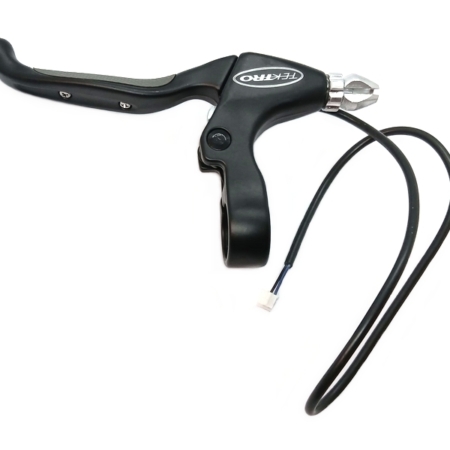 Elektriratta pidurilink V-pidurile vasak Tektro alu must, juhtmega