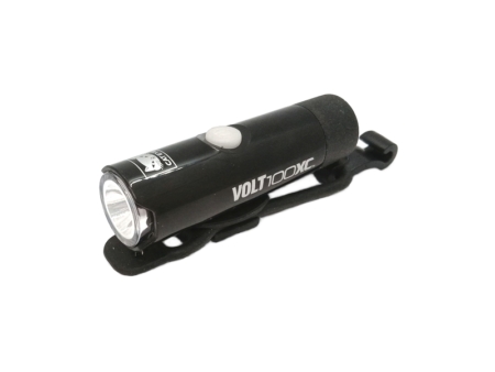 Esituli USB-laetava akuga CatEye VOLT100XC, kummirihmaga