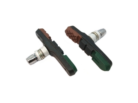 Piduriklotsid V-pidurile Alhonga, pruun-must-roheline