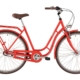 Naiste jalgratas 28 tolli 3 käiku teras R48 HD Panther La Vita, punane matt