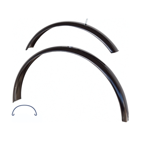 Porilauad 28 tolli 55mm Büchel, teras must