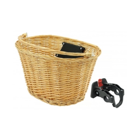 Esikorv 26-28 tolli Natural Wicker punutud vitstest, Clip-On kinnitusega