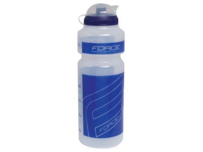 Joogipudel 750ml Force F, plast läbipaistev-sinine