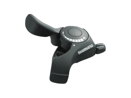 Käiguheebel 3 käiku vasak Shimano Tourney SL-TX30 Thumb Shifter must, trossiga