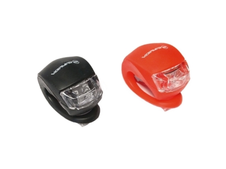 Tulede komplekt patareidega Briviga Silicon, must/punane