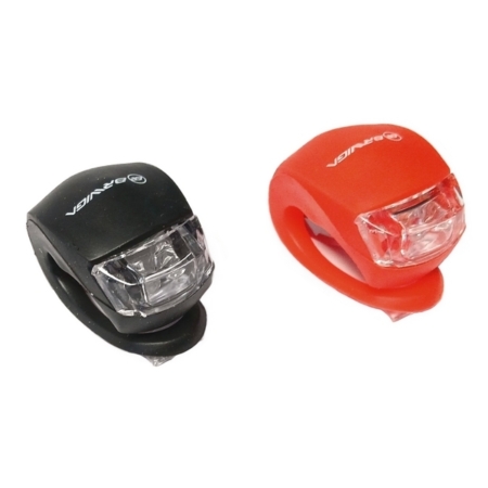 Tulede komplekt patareidega Briviga Silicon, must/punane