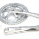 Vändad 170mm 53/39T+52/42T SunRace FCR810 2×8 käiku, alu hõbe