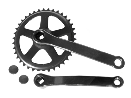 Vändad 170mm 38T, teras must