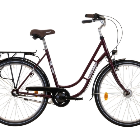 Naiste jalgratas 26 tolli 3 käiku teras R50 BBF Special, bordoo