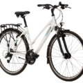 Naiste jalgratas 28 tolli 24 käiku alu R46 BBF Trekking Special, valge