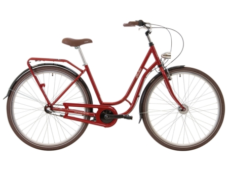 Naiste jalgratas 28 tolli 3 käiku teras R48 Panther Antero 1.0, bordoo