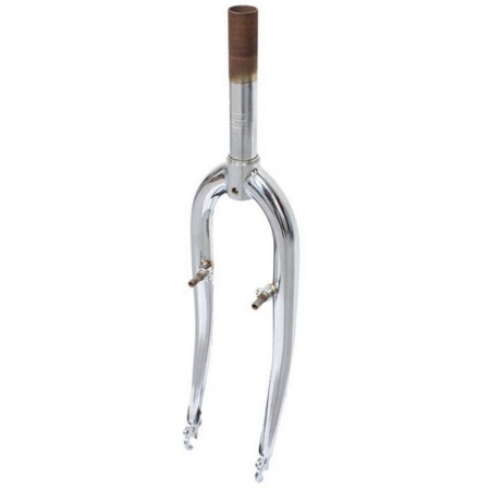 Esikahvel 26 tolli 1-1/8 130/42mm V-pidurile, teras kroom