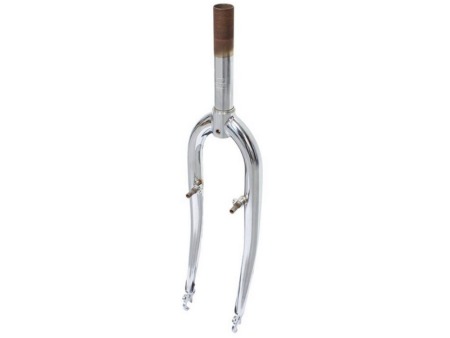 Esikahvel 26 tolli 1-1/8 150/42mm V-pidurile, teras kroom