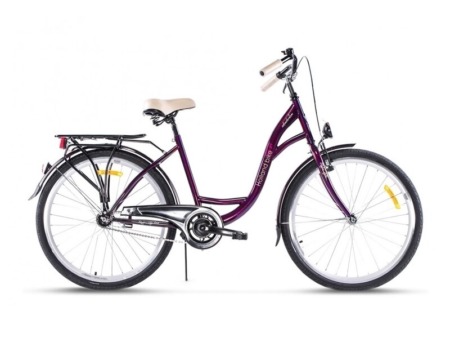 Naiste jalgratas 28 tolli 1 käik teras R43 Storm Amsterdam, violett