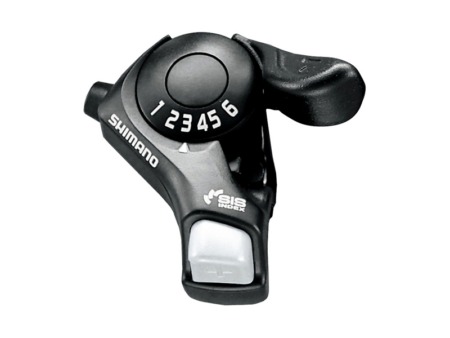 Käiguheebel 6 käiku parem Shimano Tourney SL-TX30-6R Thumb Shifter Plus, must
