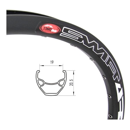 Pöid 29 tolli 622-19 32H Stars Circle J19SE ketaspidurile alu must, tongitud
